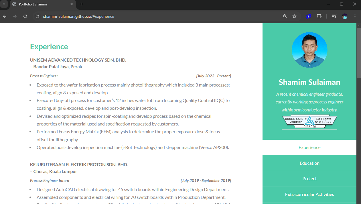 Preview of my website